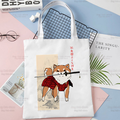 Shiba Inu disaini õlakottid suure mahutavusega kolledži Jaapani armas kawaii koer Harajuku käekott naiste kott ostukott