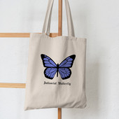 Femei Shopper Antisocial Butterfly Cumpărături Canvas Shopper Geanta fetiță Geanta de mână Tote Umăr Lady
