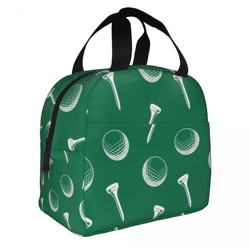 Golfo kamuoliukų izoliuotas pietų krepšys moterims Neperšlampamas sportinis golfo golfo žaidėjo aušintuvas terminių pietų kasų darbo mokykla