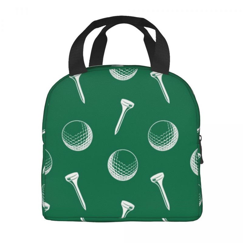 Golfo kamuoliukų izoliuotas pietų krepšys moterims Neperšlampamas sportinis golfo golfo žaidėjo aušintuvas terminių pietų kasų darbo mokykla