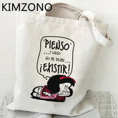 Mafalda torba za kupnju platnena torba za kupovinu torba od jute torba za recikliranje torba za kupnju sac cabas bolsa compra tote net sacolas