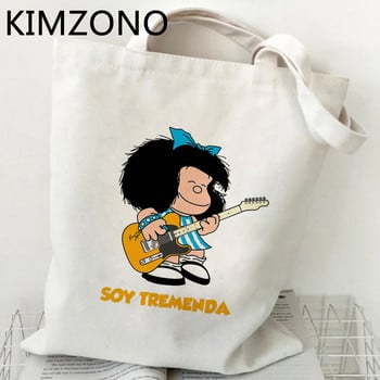 Mafalda τσάντα για ψώνια καμβά tote τσάντα για ψώνια τσάντα από γιούτα ανακύκλωση τσάντα αγοραστή τσάντα τσάντα cabas bolsa compra tote net sacolas