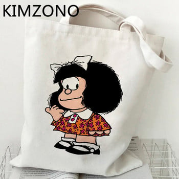 Mafalda τσάντα για ψώνια καμβά tote τσάντα για ψώνια τσάντα από γιούτα ανακύκλωση τσάντα αγοραστή τσάντα τσάντα cabas bolsa compra tote net sacolas