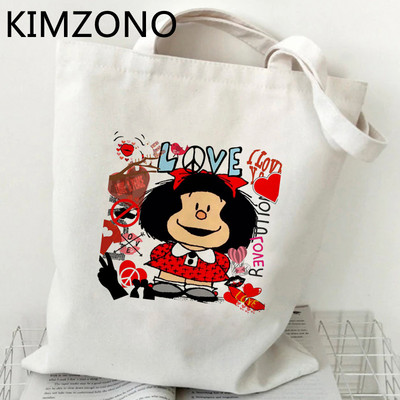 Mafalda torba za kupnju platnena torba za kupovinu torba od jute torba za recikliranje torba za kupnju sac cabas bolsa compra tote net sacolas