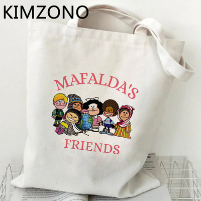Mafalda torba za kupnju platnena torba za kupovinu torba od jute torba za recikliranje torba za kupnju sac cabas bolsa compra tote net sacolas