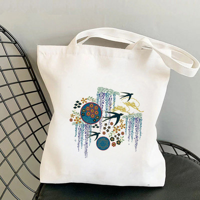Shopper Cartoons Honey moon bee Printed Tote Bag žene Harajuku shopper ručna torba djevojka Torba za kupovinu na rame Ženska platnena torba