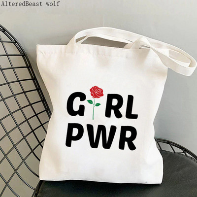 Ženska torba za kupovinu Positive Energy Girl Power Kawaii torba Harajuku Shopping platnena torba za kupovinu torba za djevojku Ženska torba na rame