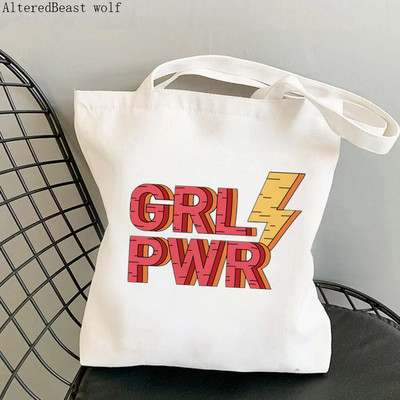 Ženska torba za kupovinu Positive Energy Girl Power Kawaii torba Harajuku Shopping platnena torba za kupovinu torba za djevojku Ženska torba na rame
