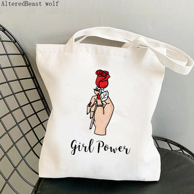 Ženska torba za kupovinu Positive Energy Girl Power Kawaii torba Harajuku Shopping platnena torba za kupovinu torba za djevojku Ženska torba na rame