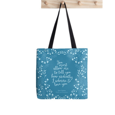 Shopper Pride and Prejudice Printed Tote Bag жени Harajuku shopper Забавна ръчна чанта момиче Чанта за пазаруване през рамо Дамска платнена чанта