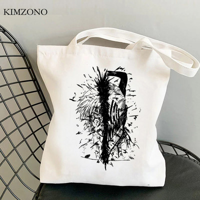 Chainsaw Man geantă de cumpărături bolsas de tela cotton tote shopper jute bag sac de cumpărături jute sacola sac toile