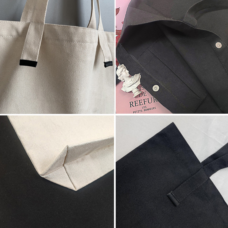 Geantă pentru femei 2021 Geantă de mână mare din pânză Genți de tote reutilizabile de culoare solidă Geantă de umăr de capacitate mare Depozitare pentru băcănie Geantă ecologică de cumpărături