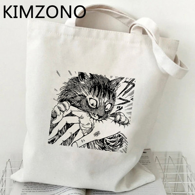 Junji Ito torba za kupnju torba od jute tote bolsas de tela platnena torba za kupnju namirnica uzica bolsas ecologicas grab