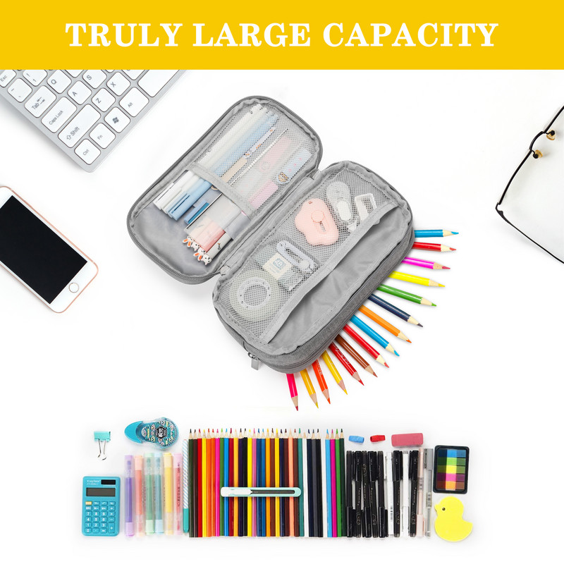 Višenamjenska školska pernica za osnovce i ženske šminke Vodootporna troslojna torba za pohranu velikog kapaciteta