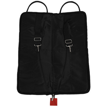 Θήκη Drumstick Bag Θήκη Drum Stick Drum Drum Mallet Bag με εξωτερική τσέπη και δάπεδο Tom Hooks, κόκκινο