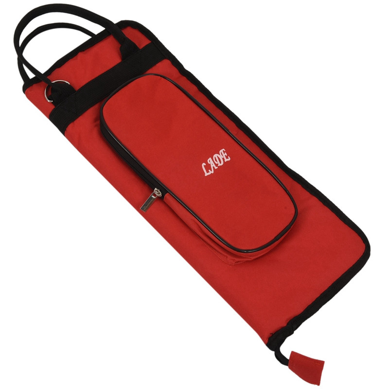 Torbica za torbicu za bubanj Držač palice za bubanj Torba za udaraljke s malletom za bubanj s vanjskim džepom i podnim kukama, crvena