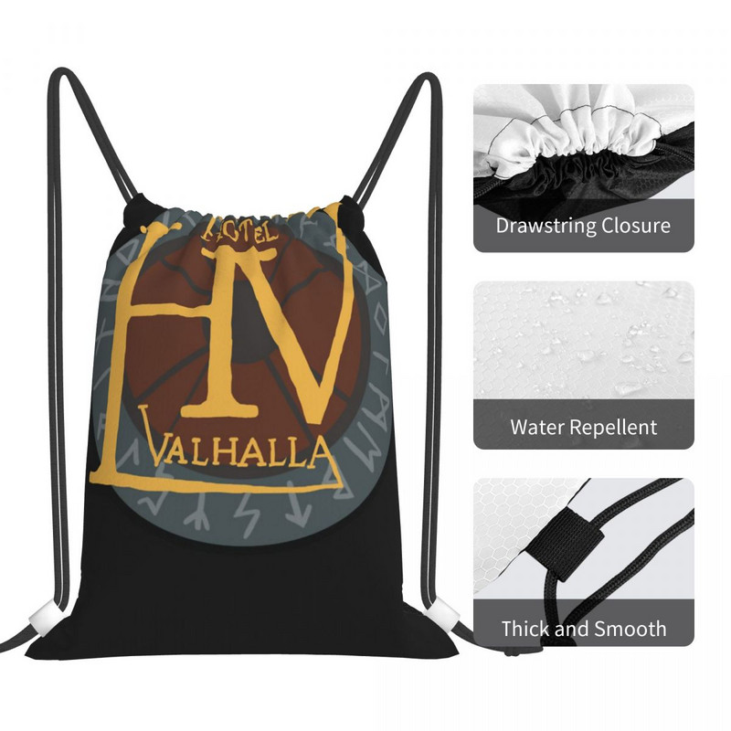 Magnus Chase logotipas raišteliai Krepšiai Kuprinės Batų Krepšys Individualizuotos Krepšiai Pasirinktinis maišelis Kuprinės laikymo krepšys