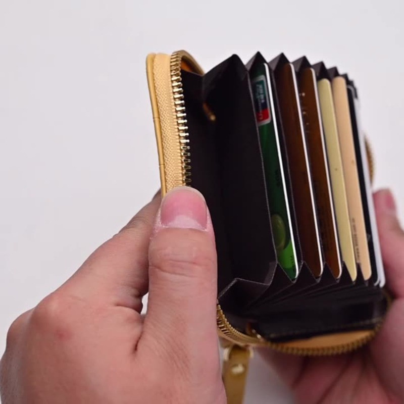 Novi organ Antimagnetska kutija za kartice Kamena zrnasta koža Držač kartice protiv krađe Utor za više kartica Držač kartice Bankovna kartica Torba za dokumente