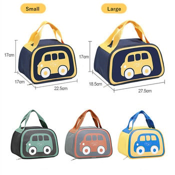 Παιδικά Cartoon Cartoon Insolated Lunch Bag Portable Picnic School Bento Food Thermal Cooler Bags Τσάντες δοχείων για γυναίκες Παιδικά