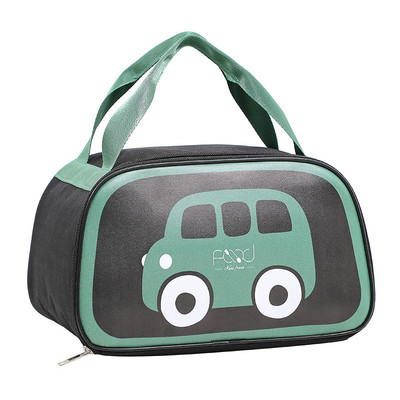 Dječji crtani automobil Izolirana torba za ručak Prijenosna piknik škola Bento hrana Termalne rashladne torbe Kontejner Ručne torbe za žene Djecu