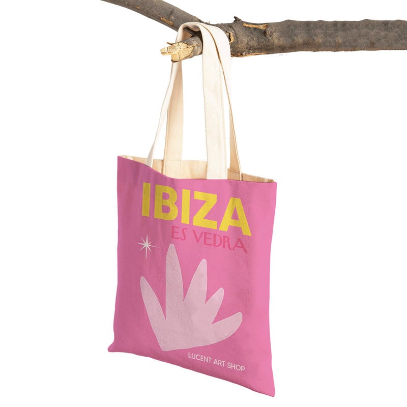 Capri Palmbeach Hawaii Monaco Miami Ibiza Femeie Genți de cumpărături Pânză pliabilă Geanta de călătorie nordică Geanta de mână pentru supermarket