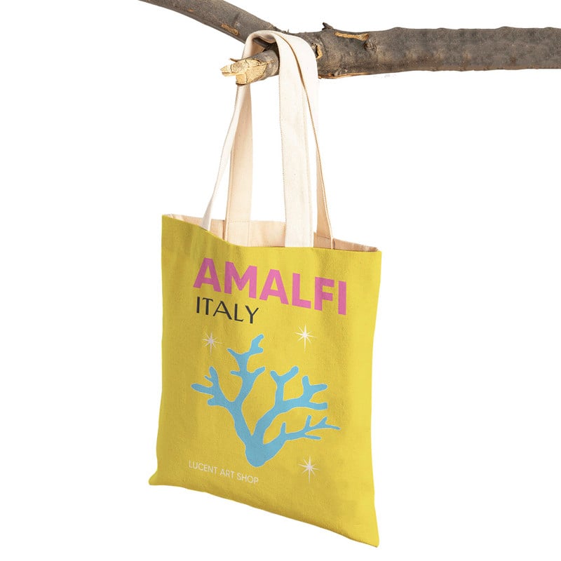 Capri Palmbeach Hawaii Monaco Miami Ibiza Femeie Genți de cumpărături Pânză pliabilă Geanta de călătorie nordică Geanta de mână pentru supermarket