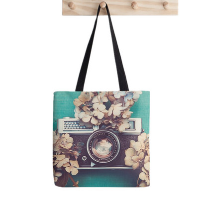 Shopper Cats Cats Against Cat Calls Printed Tote Bag žene Harajuku shopper torbica djevojka Torba za kupovinu na rame Ženska platnena torba