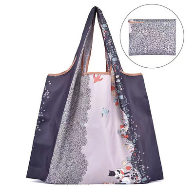 Torba za kupovinu za višekratnu upotrebu, sklopiva torba za kupovinu, koja se može prati u perilici, velika velika torba od 50 funti, torba za rame, čvrsti, lagani poliester