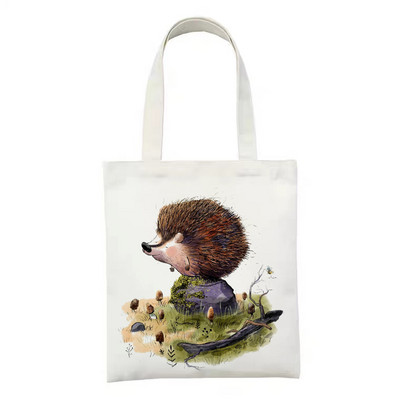 Korejske mačke sa slatkim printom, nova harajuku torba velikog kapaciteta, platnene vintage crtići Ulzzang Ins Sweet College Chic torbe na rame