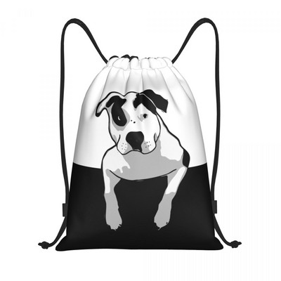 Prilagođeni Bul terijer Cvjetna silueta psa Torbe s ruksakom Lagane torbe za ljubav prema ljubimcima Sportske torbe za kupovinu