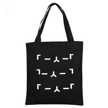 Yoongi Suga Canvas Tote Bag Korean Fashion Shoulder Big Bag Γυναικείες casual υφασμάτινες τσάντες Harajuku Black Shopping Handbag Shopper