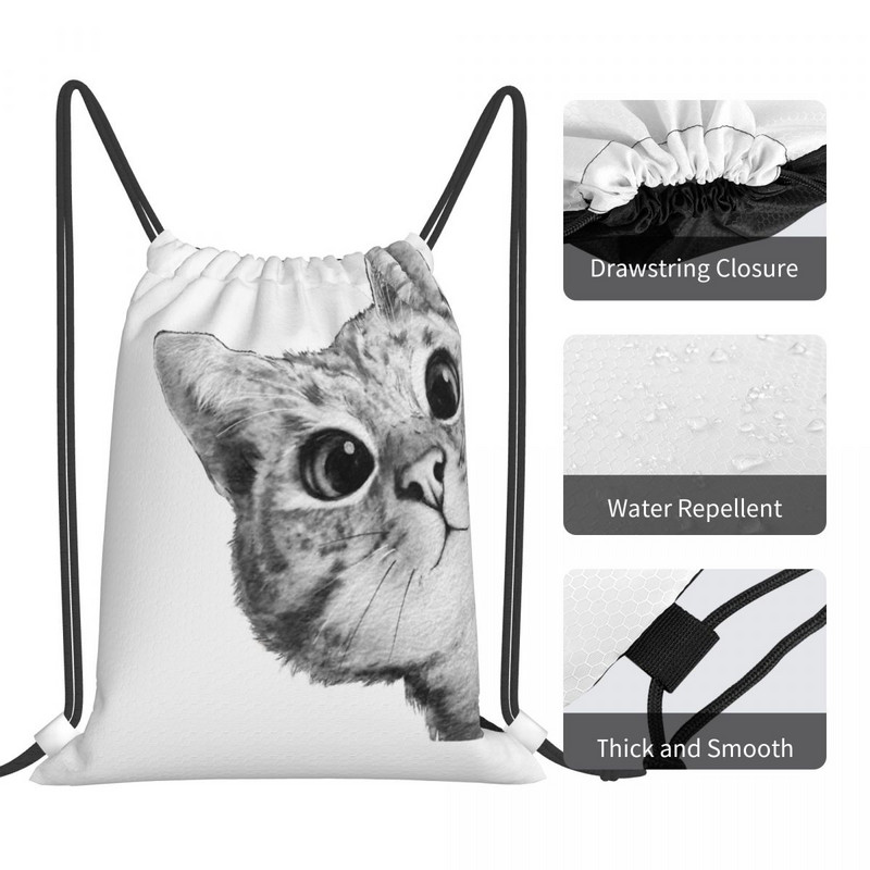 Sneaky Cat Torbe s uzicom Ruksaci Školska torba Prilagođena torba Torbe za djevojčice Torba za cipele za djecu