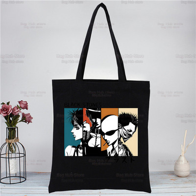 Nana Osaki Ιαπωνικά Anime Manga Shopper Τσάντα Καμβά Tote Τσάντες ώμου BLAST Τσάντα αγορών Μαύρες υφασμάτινες τσάντες φιλικές προς το περιβάλλον