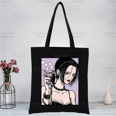 Nana Osaki Ιαπωνικά Anime Manga Shopper Τσάντα Καμβά Tote Τσάντες ώμου BLAST Τσάντα αγορών Μαύρες υφασμάτινες τσάντες φιλικές προς το περιβάλλον