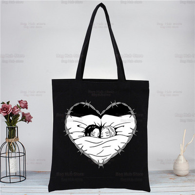 Nana Osaki Ιαπωνικά Anime Manga Shopper Τσάντα Καμβά Tote Τσάντες ώμου BLAST Τσάντα αγορών Μαύρες υφασμάτινες τσάντες φιλικές προς το περιβάλλον