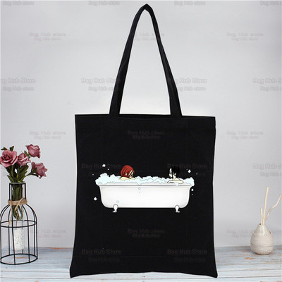 Nana Osaki Ιαπωνικά Anime Manga Shopper Τσάντα Καμβά Tote Τσάντες ώμου BLAST Τσάντα αγορών Μαύρες υφασμάτινες τσάντες φιλικές προς το περιβάλλον