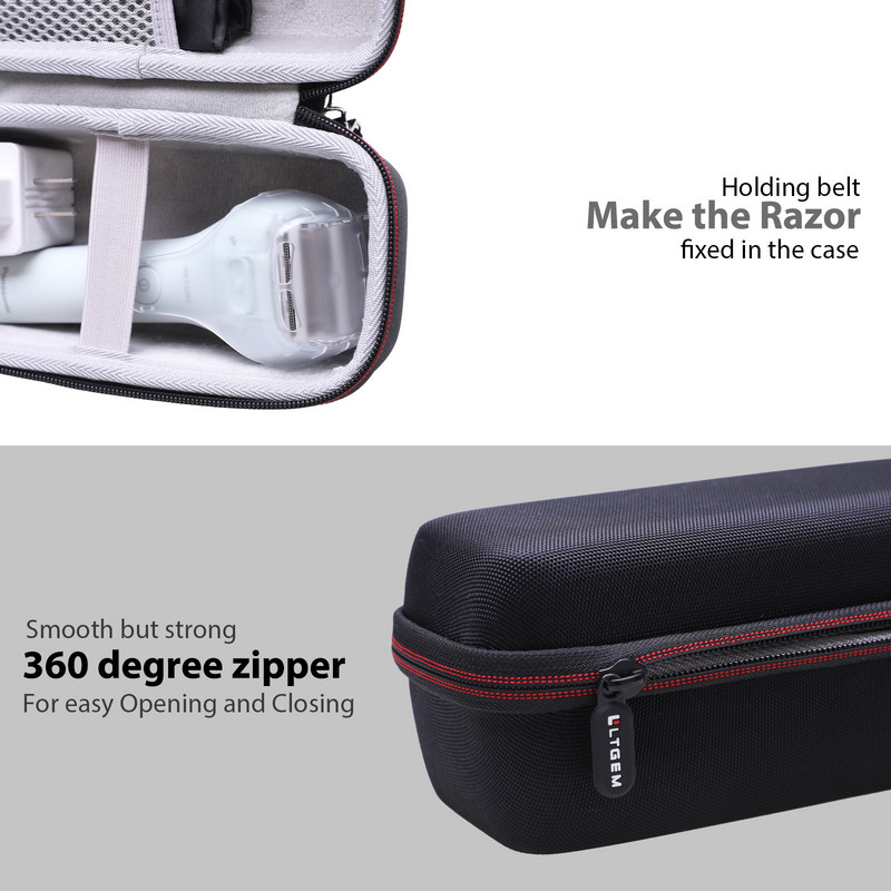 LTGEM EVA tvrda torbica za Panasonicov električni brijač za žene, bežični aparat za brijanje s 3 oštrice