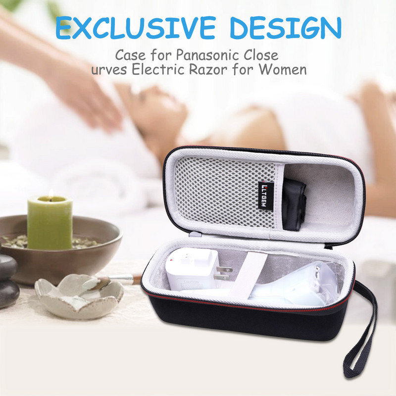LTGEM EVA tvrda torbica za Panasonicov električni brijač za žene, bežični aparat za brijanje s 3 oštrice