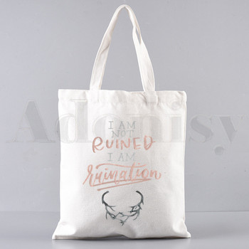 Shadow and Bone Fine Make Me Your Villain Handbags Τσάντες ώμου Casual Shopping Girls Handbag Γυναικεία Κομψή τσάντα από καμβά