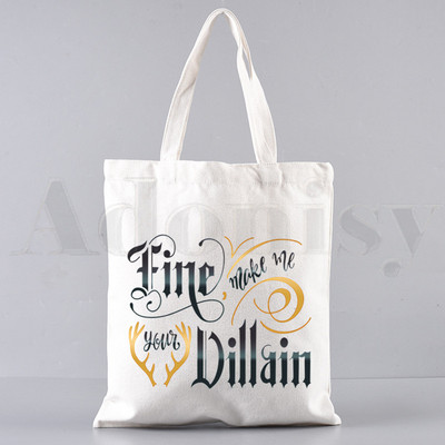 Shadow and Bone Fine Padaryk mane savo piktadariu Rankinės Pečių krepšiai Kasdieniai apsipirkinėjimo rankinės Merginoms Elegantiškas drobinis krepšys