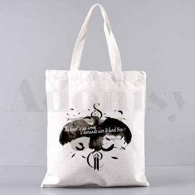 Shadow and Bone Fine Padaryk mane savo piktadariu Rankinės Pečių krepšiai Kasdieniai apsipirkinėjimo rankinės Merginoms Elegantiškas drobinis krepšys