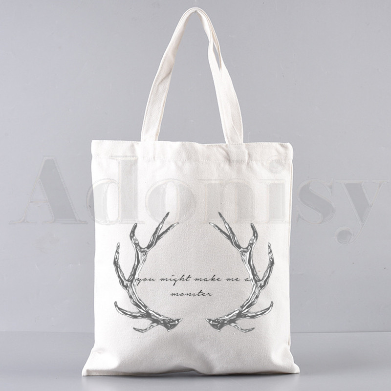 Shadow and Bone Fine Padaryk mane savo piktadariu Rankinės Pečių krepšiai Kasdieniai apsipirkinėjimo rankinės Merginoms Elegantiškas drobinis krepšys