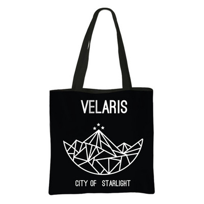 Acotar Velaris Shopper Bags Night Court Ženske torbe SJM City of Starlight Ručna torba Eko torbe za rame Ženska višekratna torba za kupnju