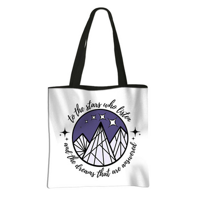 Acotar Velaris Shopper Bags Night Court Ženske torbe SJM City of Starlight Ručna torba Eko torbe za rame Ženska višekratna torba za kupnju