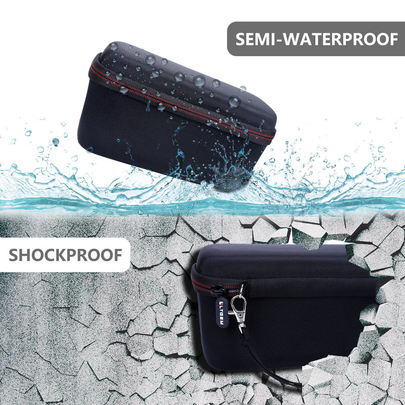 LTGEM EVA kietas dėklas, skirtas DOSS SoundBox Plus nešiojamam belaidžiam Bluetooth garsiakalbiui Belaidis garsiakalbis telefonui, planšetiniam kompiuteriui, televizoriui ir kt.