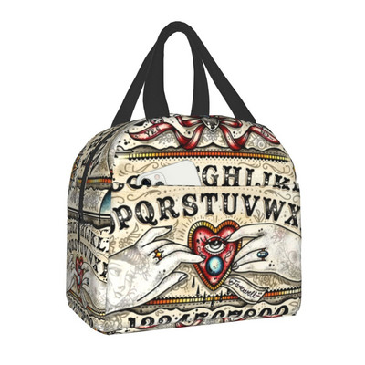 Ouija Board Witch izolirane torbe za ručak za žene Maine Coon prijenosni toplinski hladnjak Bento Box Posao Škola Putovanja