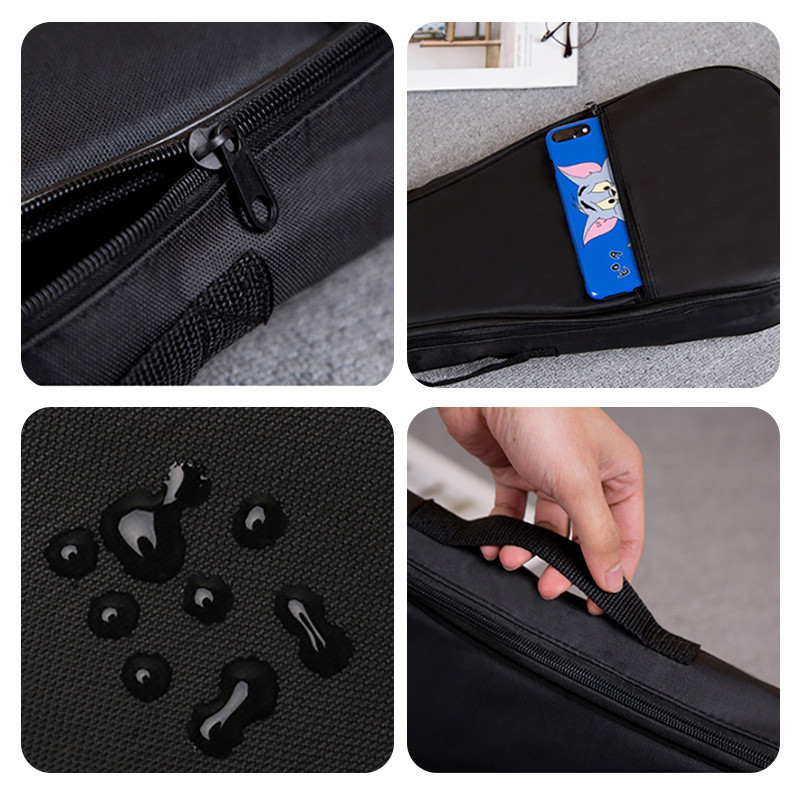 21/23/26 collu Ukulele soma Pārnēsājama triecienizturīga polsterēta rāvējslēdzēja kabatas ūdensnecaurlaidīgs koncertu futrālis Ukulele mini ģitāras mugursoma XA902M