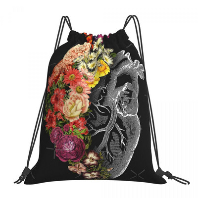 Virág Szív tavaszi húzózsinór Táskák Hátizsákok Lányok Táska Utazótáskák Kis hátizsák Gyerektáska Hátizsák