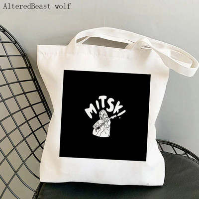 Ženska torba za kupovinu Mitski crvena Kawaii torba s otisnutim srcem Harajuku platnena torba za kupovinu torba za djevojku Ženska torba na rame