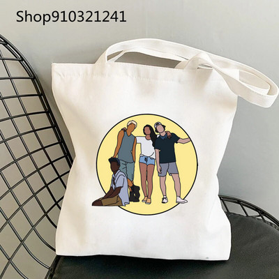 Vanjske banke Pogue Life Shopper Printed Tote Bag Ženska Harajuku Shopper Ručna torba Djevojačka torba na rame Ženska platnena torba